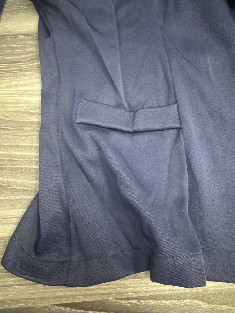 Women's Navy Open-Front Blazer Jacket
